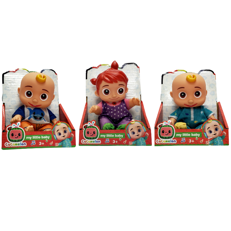 8 Inch Cocomelon Doll. Vinyl Body. W/Mus