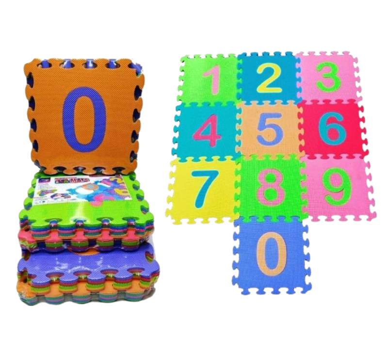 10 Pcs numbers Puzzle Mat