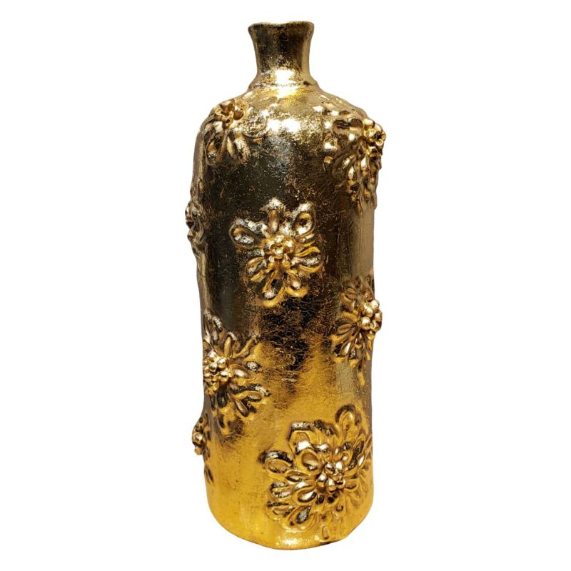 Flower Embossed Design Vase