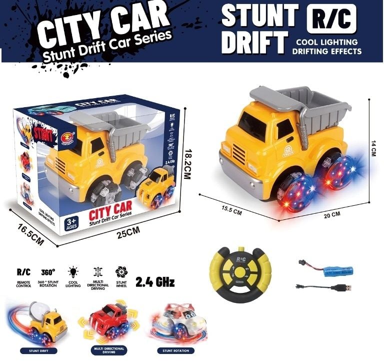 6-Fun R/C Truck, W/Light, W/3.7V Li Batt