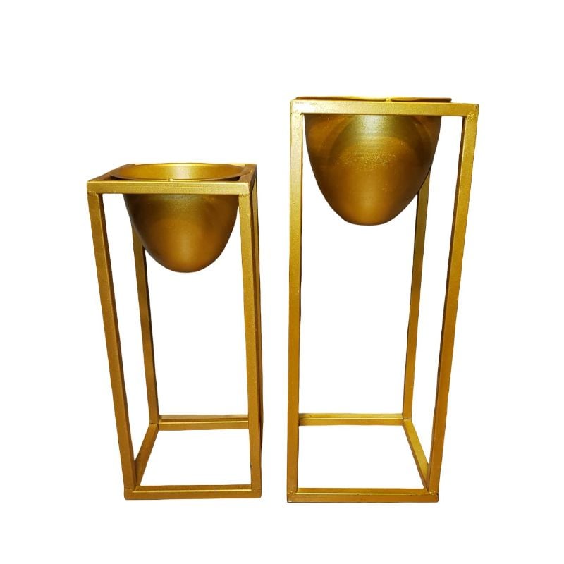 Golden Planters {2Pcs Set}