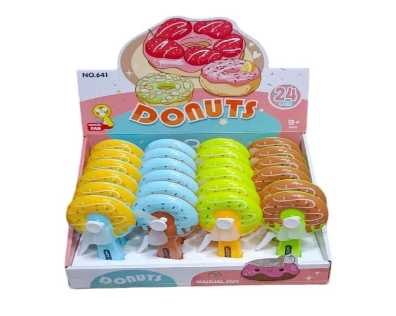 Doughnut Shape Hand Fan {Each Piece}