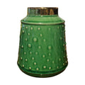 Green Circular Vase  Medium W/O Bunch