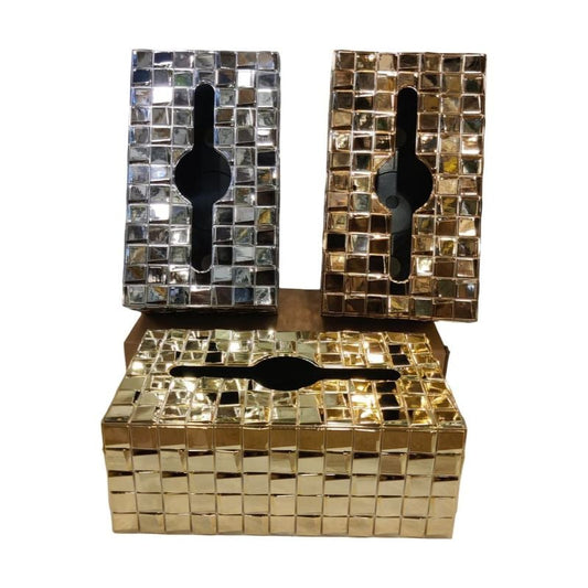 Acrylic Tissue Box Gold/Copper /Silver {Each Piece}