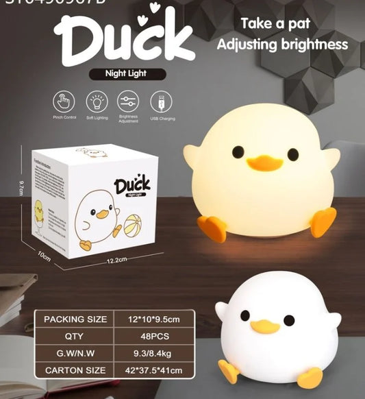 Duck Night Light Warm Lamp W/3.7V+Usb P