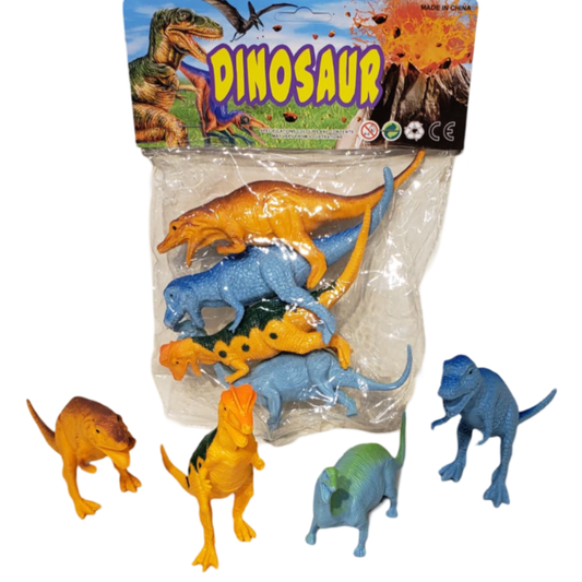 6 Inch Dinosaur Set 4 Asst Mxi 4Pcs/Pvh