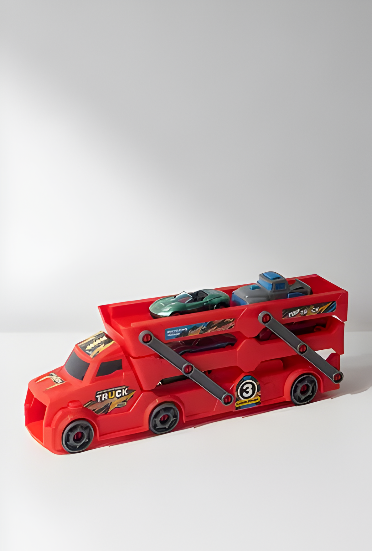 Semi Truck Set with cars