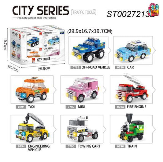 Block Set,16Pcs/D.Box, Flat Packing