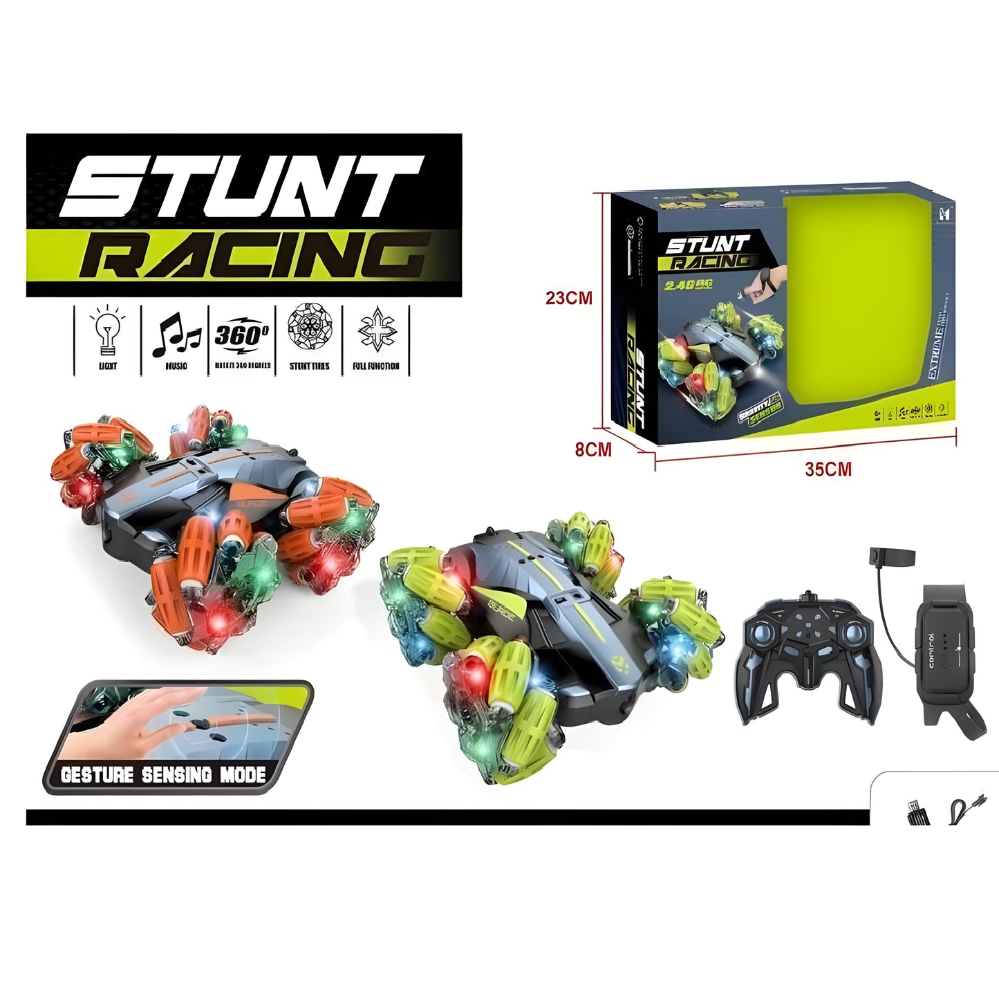 Multicolor Plastic STUNT RACING