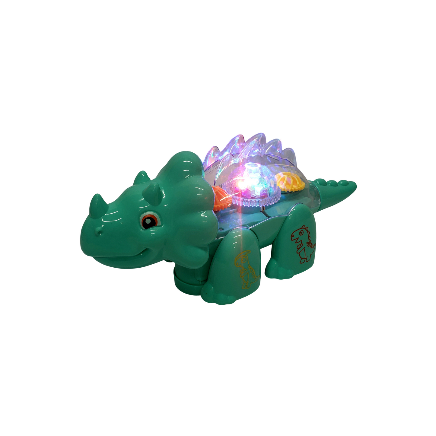 Gear Dinosaur with Lights and Rotation