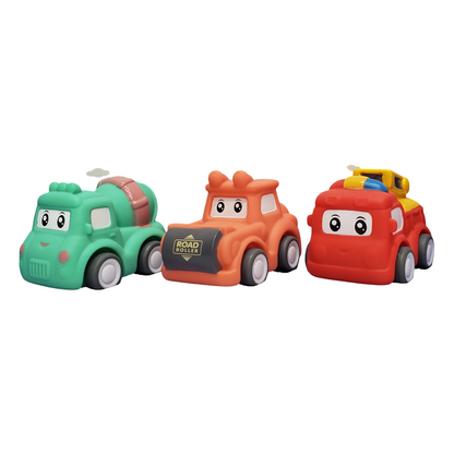 Soft Cartoon Car 3 pcs