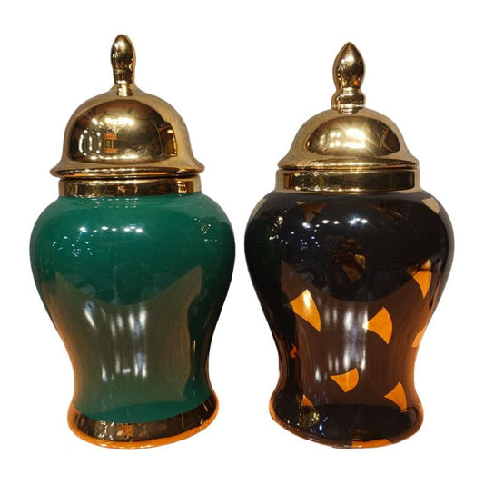Luxe Gold-Cap Ginger Candy Jar {Each Piece}