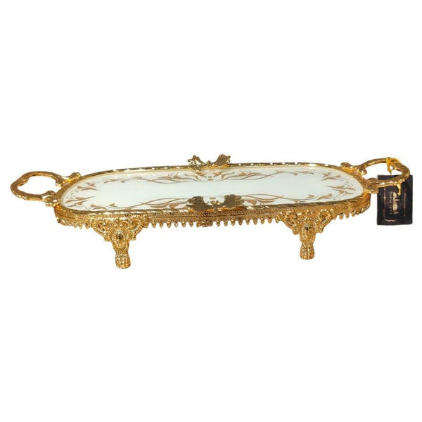 Majestic Gold Tray For Serving