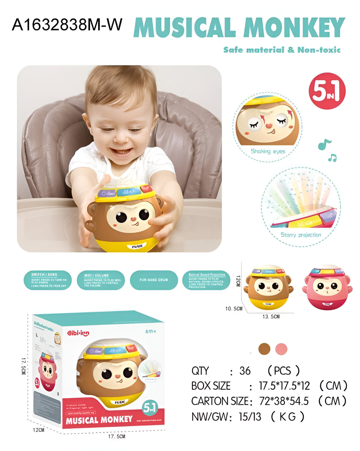 Musical Monkey Toy