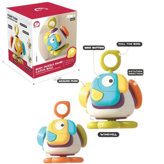 Busy Puzzle Hand Catch Ball 2Clrs  Mix P