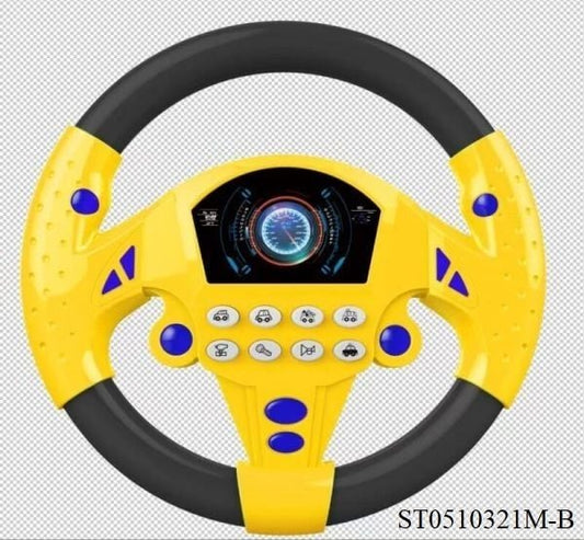 Steering Wheel W/Music, 2Clrs Mix, Pb