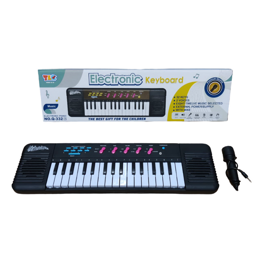 32 Keys Piano, W/Microphone, P.Bx