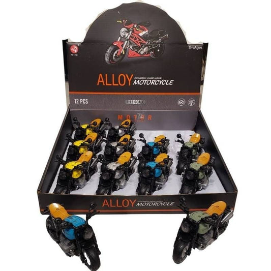 P/B Die Cast Motor Car, 4 Color Mix, 12P