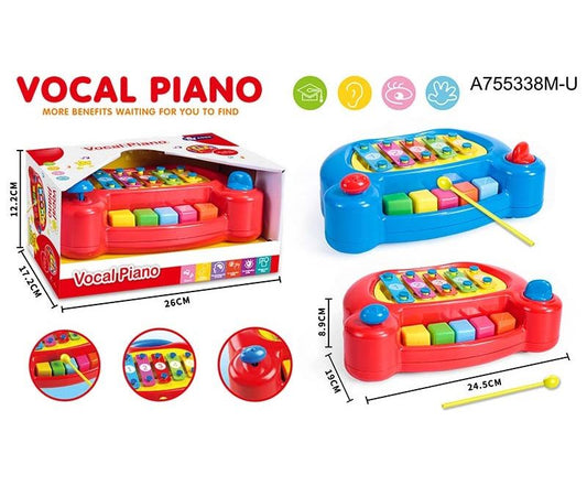 5 Keyboard Piano,Red/Blue Touch Box
