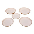 5 Pcs PVC Pot Plates Set