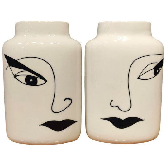 Vase With Face Sketch {Each Piece}