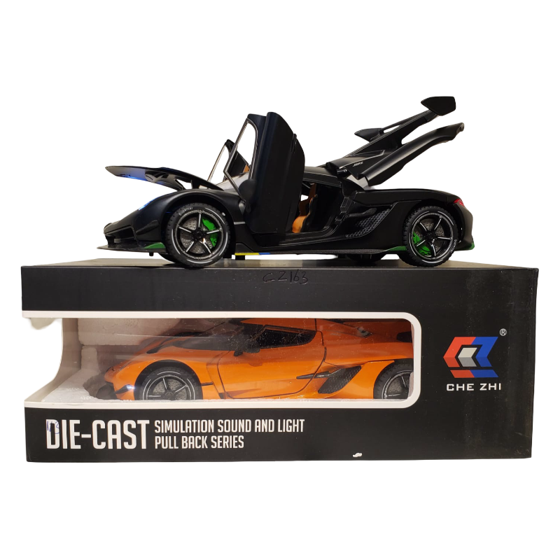 B/O 1:24 P/B Metal Car W/Light ,Sound ,4