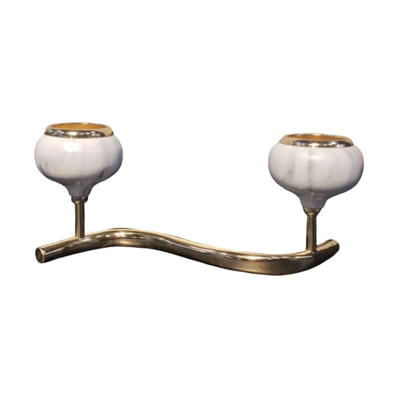 Spiral Double Candle Stand