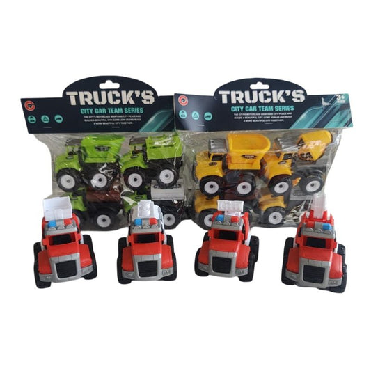 Friction Car 4 Pcs Set 99832-80