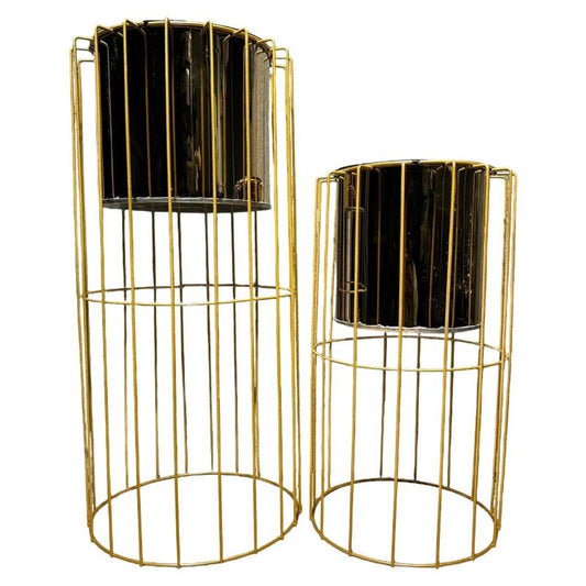 2 Pcs Planter Set With SS Sheet Pots