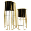 2 Pcs Planter Set With SS Sheet Pots