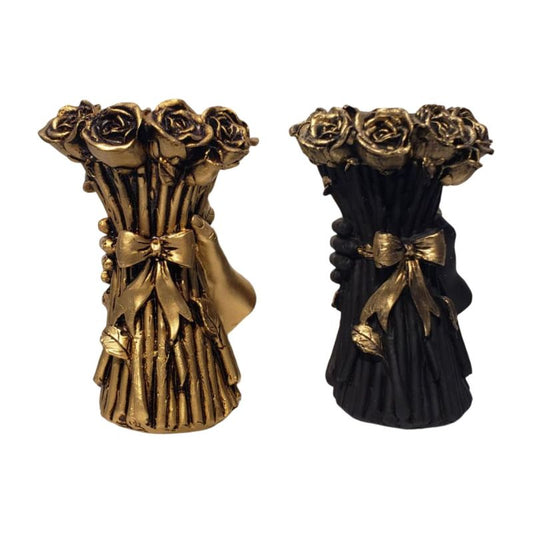 1 Piece Roses In Hand Décor Piece White/