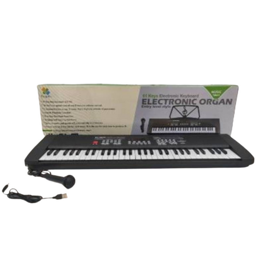 Musical Piano Keyboard with 61 Keys and Mic