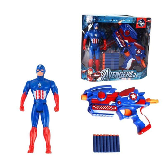 Caption America Soft Gun Set