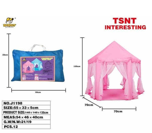 Tent Set,Pink Color,Pvc Hand Bag