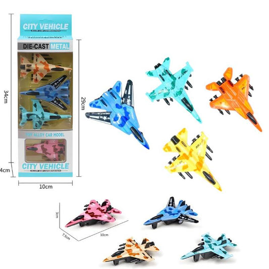 Pb Alloy Plane Set 2Asst Mix 4Pcsawb Fla