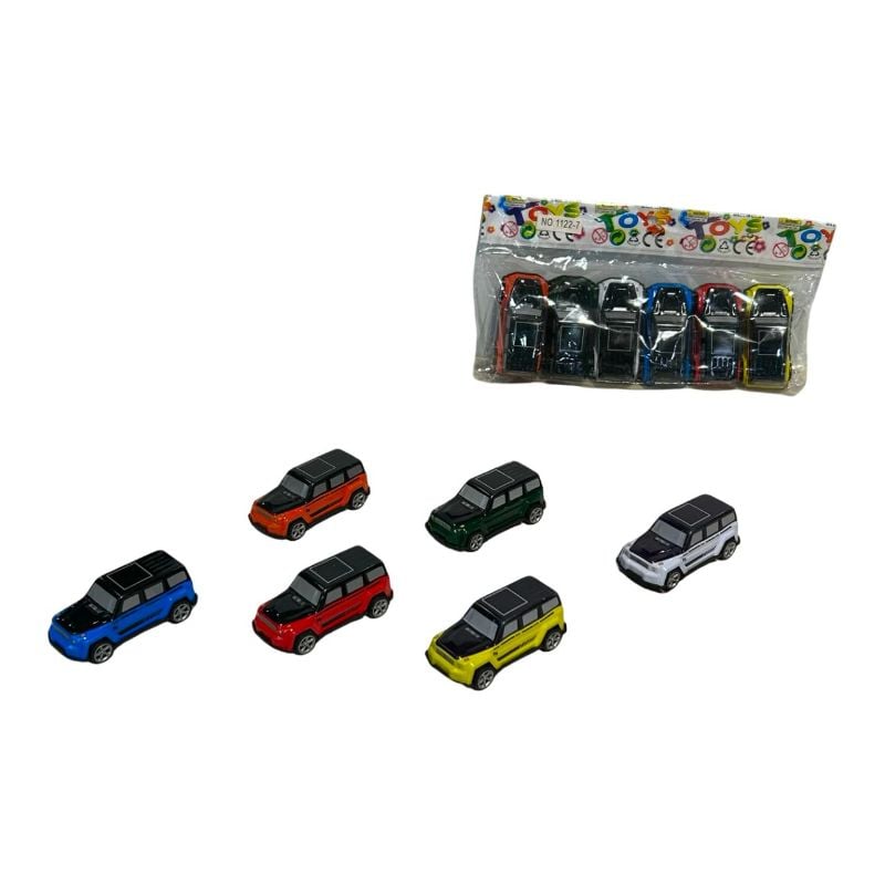 Pull Back Metal Car 6 Pcs