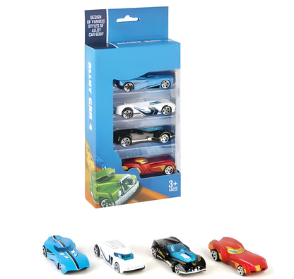 Diecast metal car 4pcs