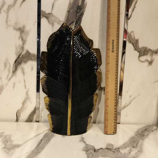 Leaf Shaped White Vase New