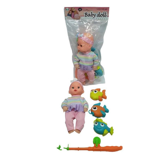 Baby Doll with Fishing Set