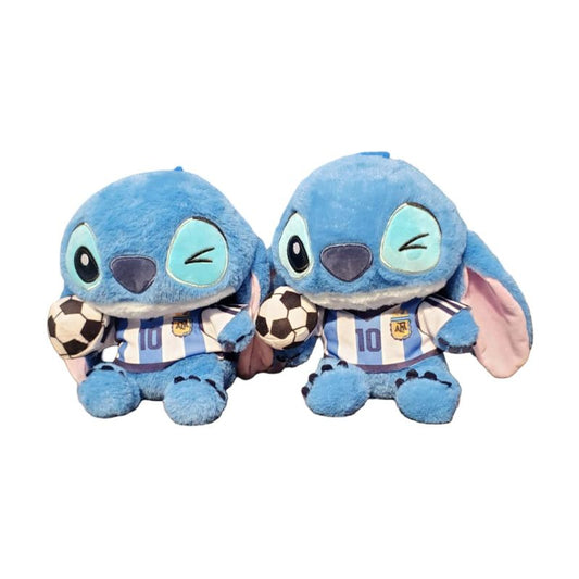 Stitch With Football Sitting 25Cm {Each Piece}