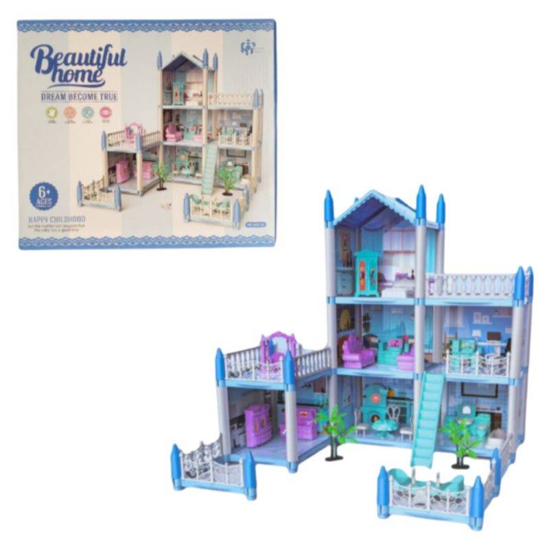 Beautiful home Doll House Block Set