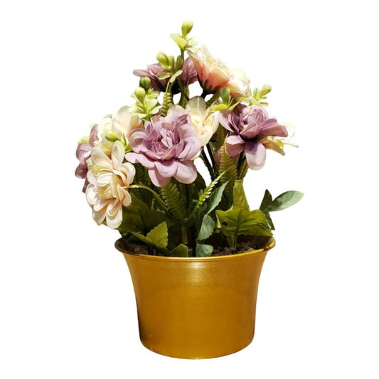 Flower Pot With Metal Pot