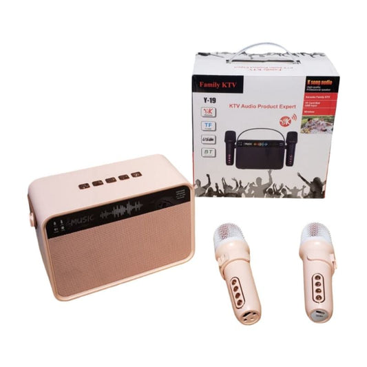 Heavy Bass Karaoke Speaker With Mics