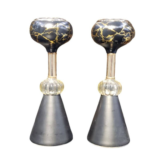 Black Cone Candle Stand Medium {Each piece}