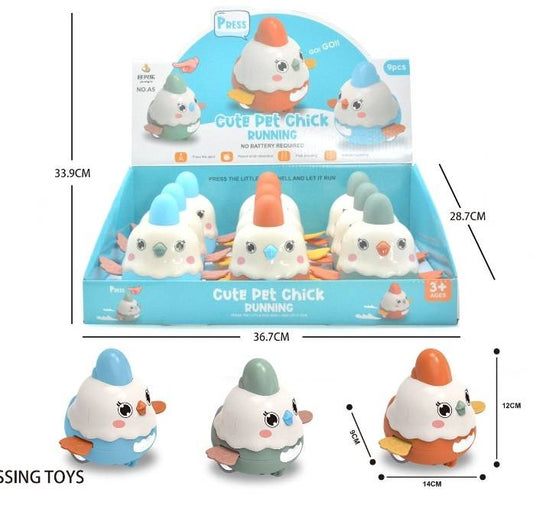 Press&Go Chick,9 Pcs/D.Bx
