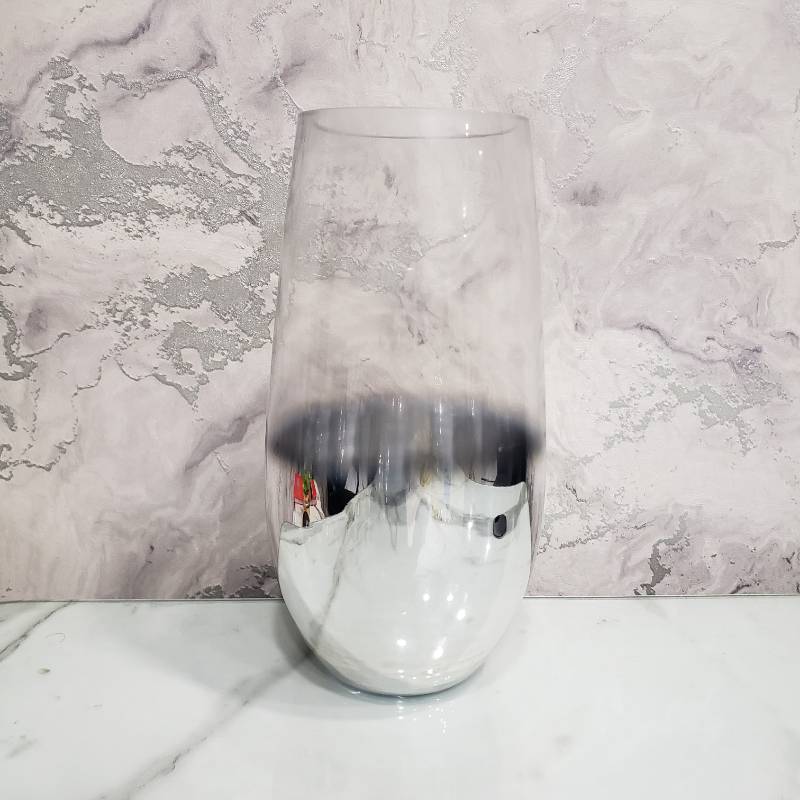 Silver White Vase