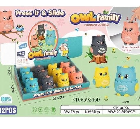 Press Owl Cute Toy {Each Piece}