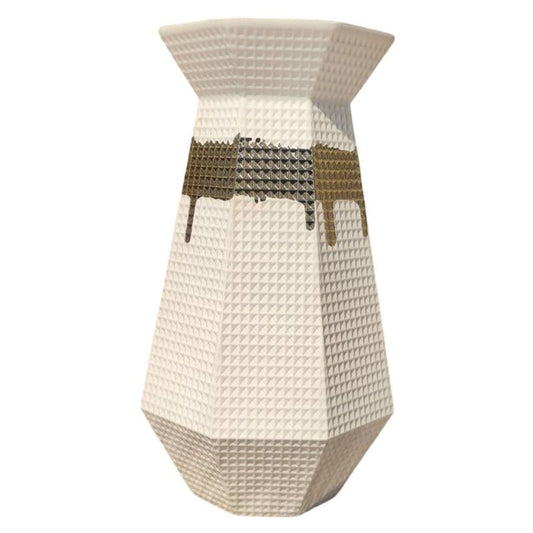 White & Gray Vase M 16-8