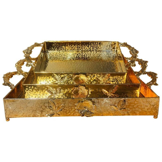 Metal Square Tray {Set of 3}