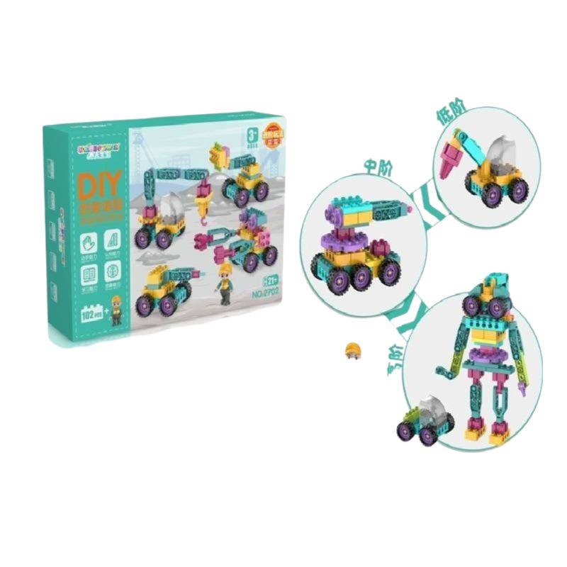 Diy Construction Model Set 102 Pcs